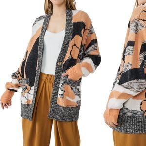 Free people floral cardigan